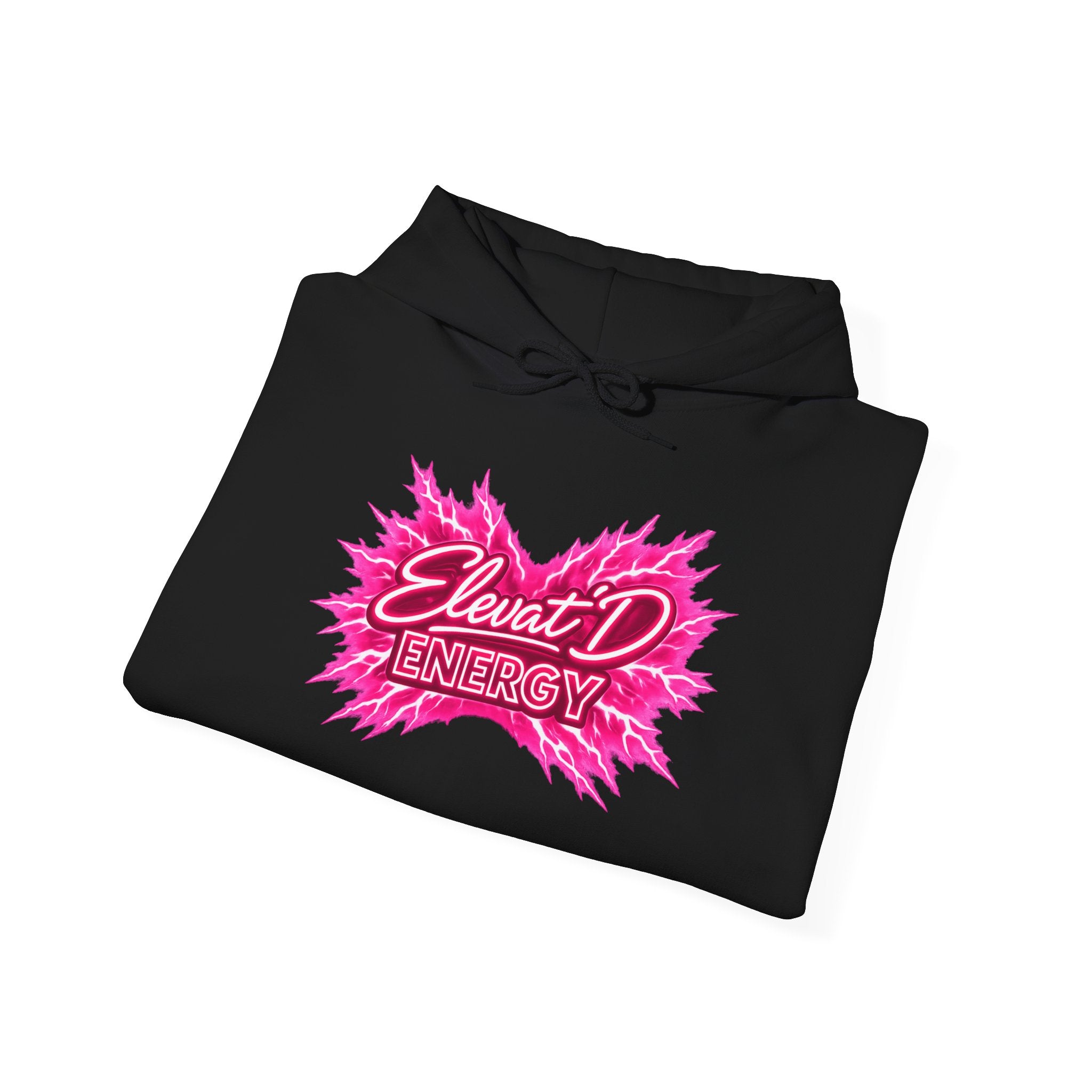 Elevate D Energy Hoodie – Pink Neon Graphic