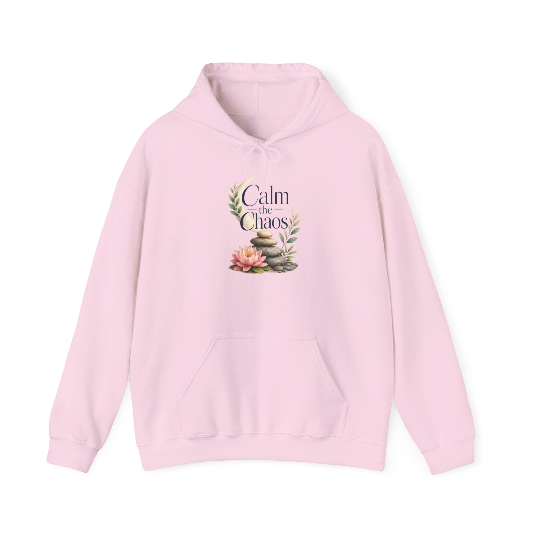 Calm the Chaos Hoodie — Floral Succulent Relaxation Sweatshirt