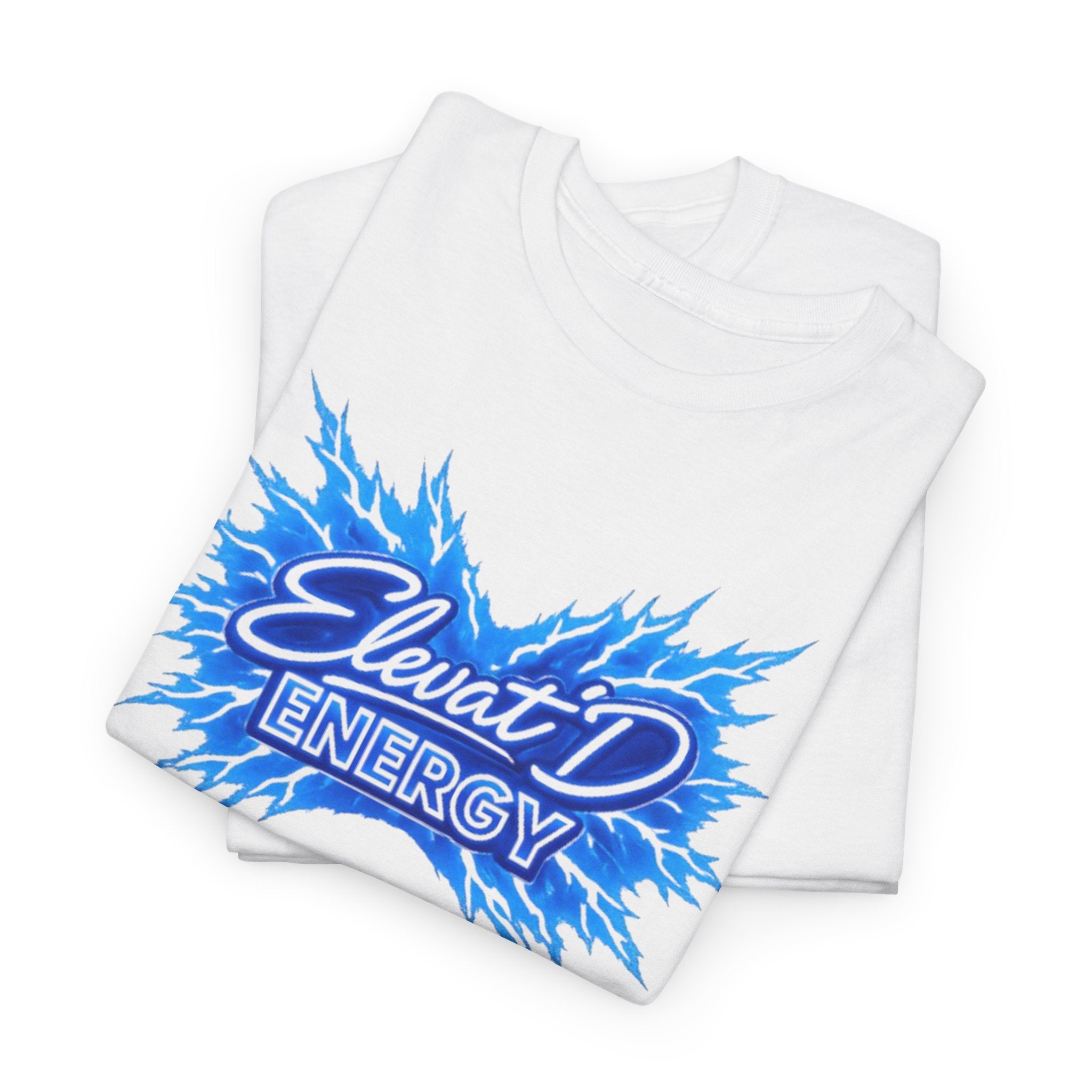 ElevatD Energy Tee — Blue Lightning Graphic Shirt