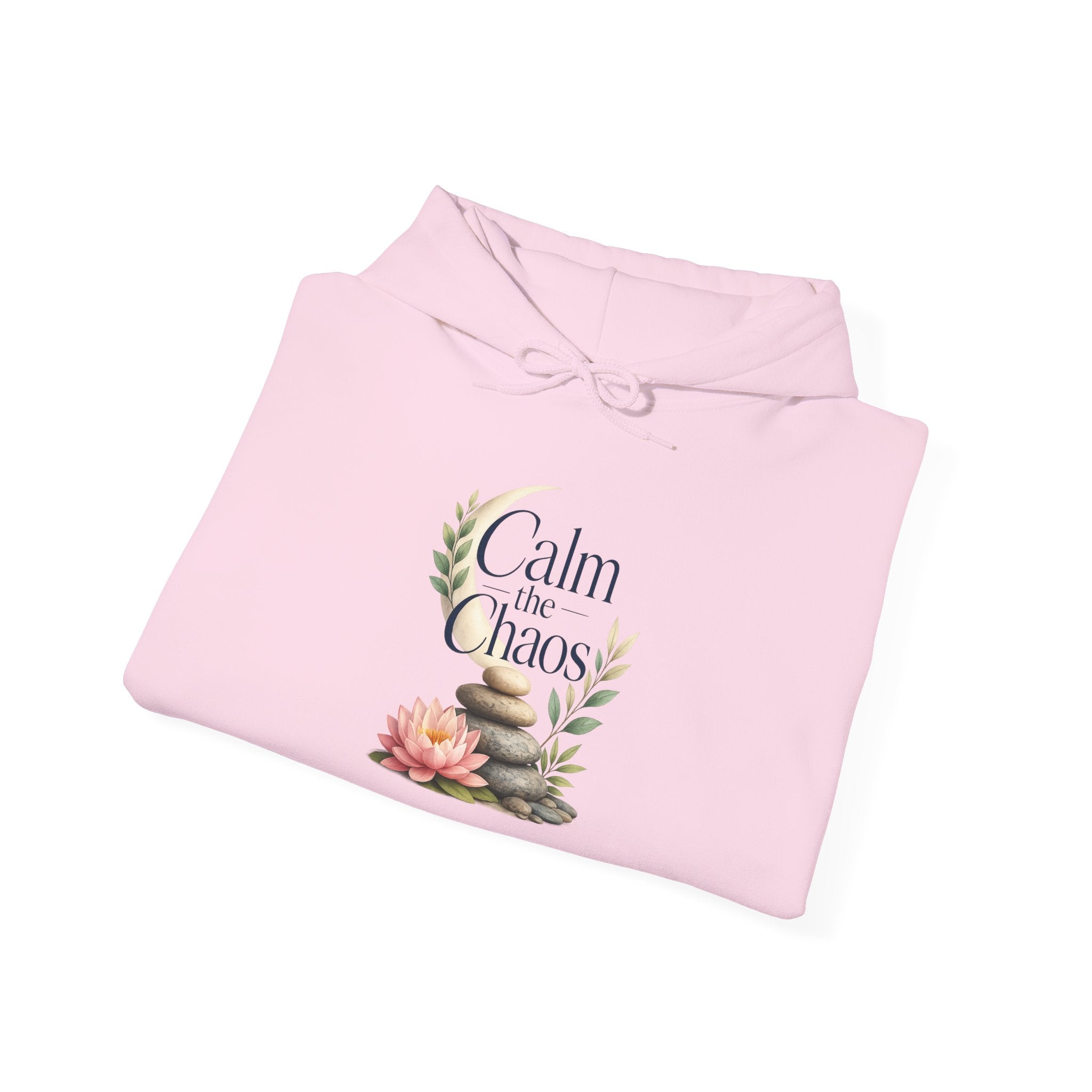 Calm the Chaos Hoodie — Floral Succulent Relaxation Sweatshirt