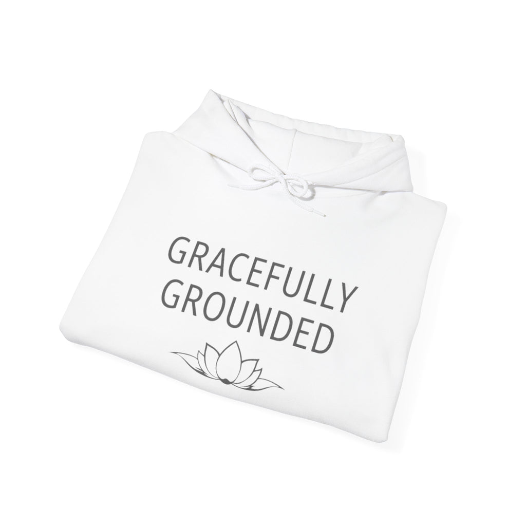 Gracefully Grounded Hoodie — Lotus Meditation Comfort Pullover