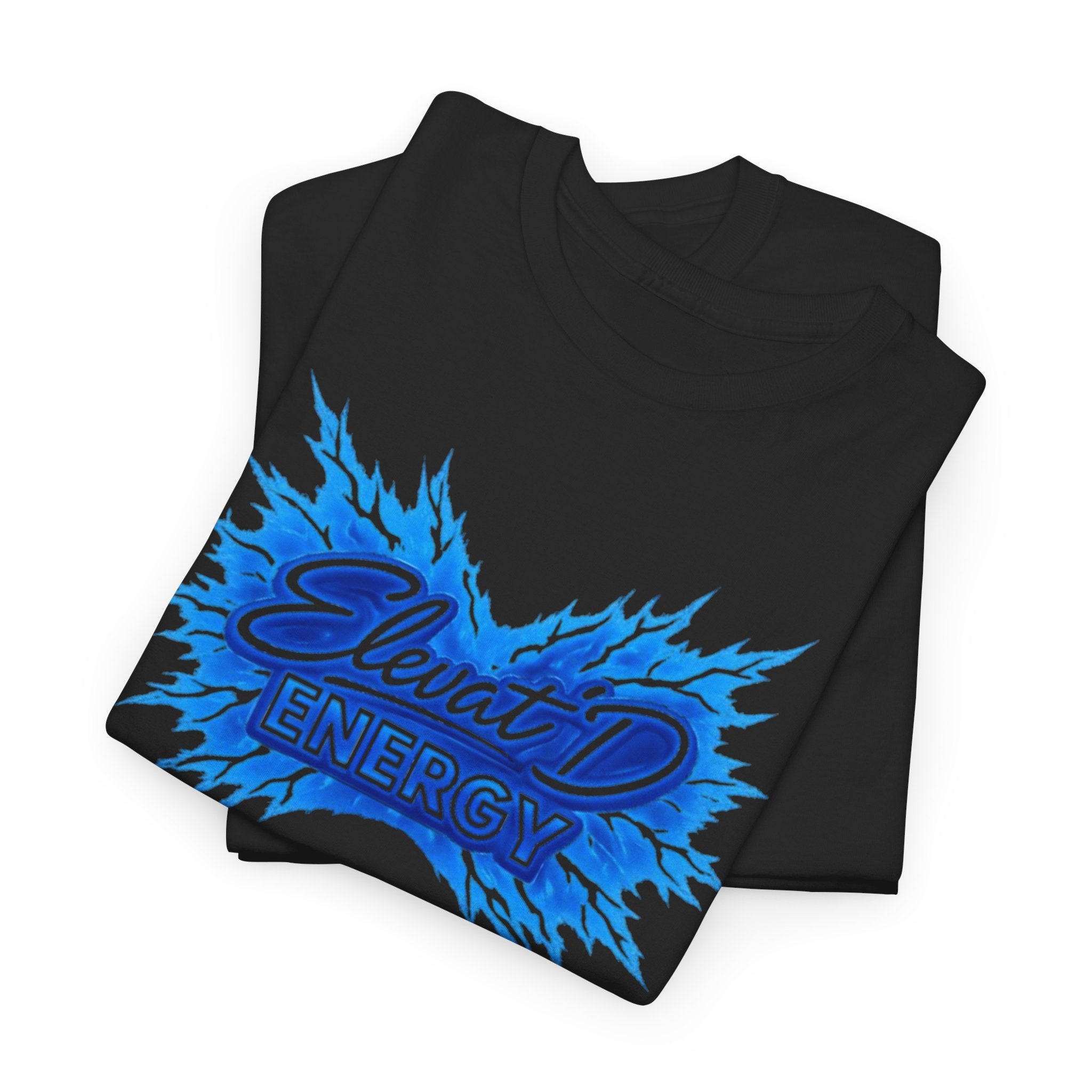 ElevatD Energy Tee — Blue Lightning Graphic Shirt