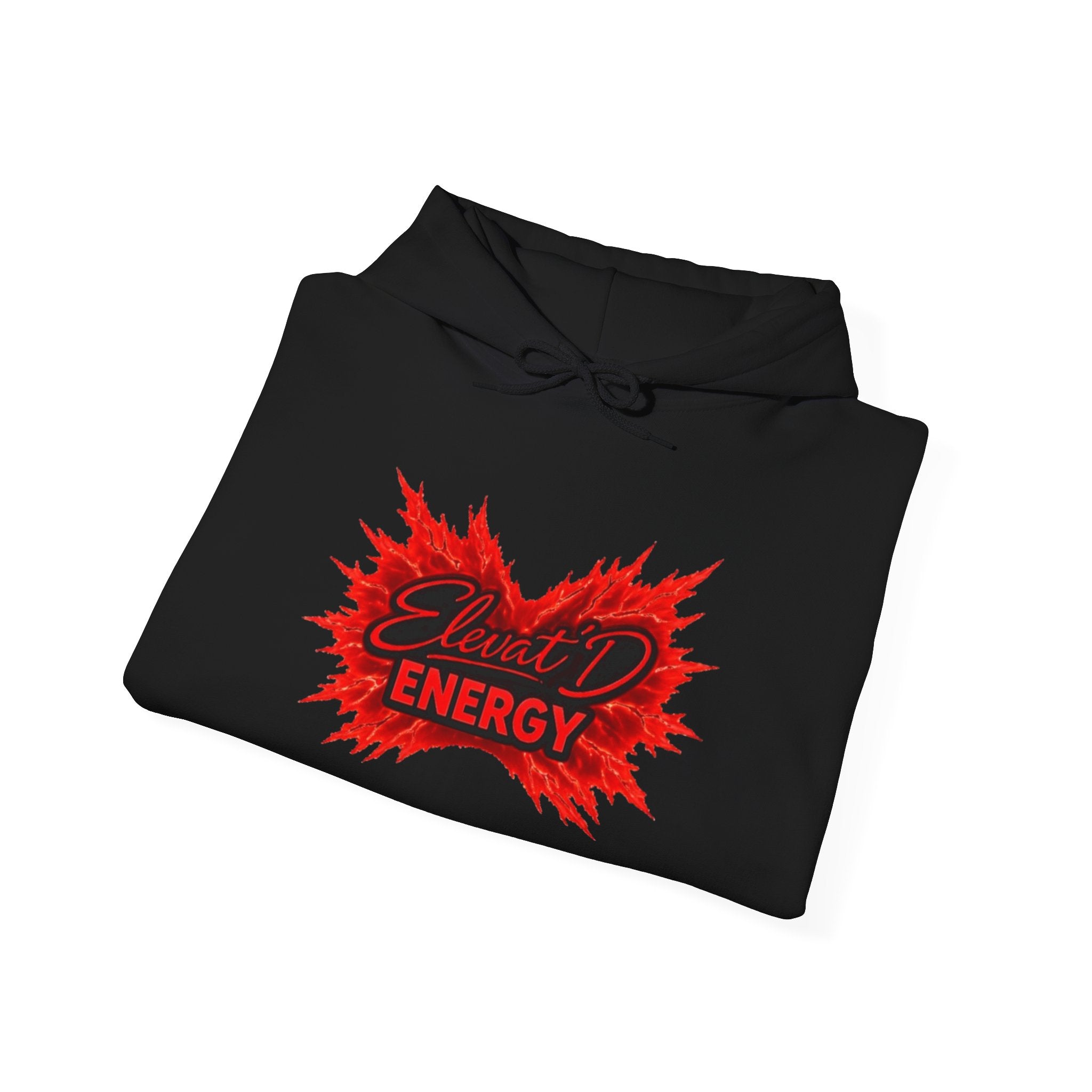 Hoodie — Electric Energy Red Flame Graphic Hoodie